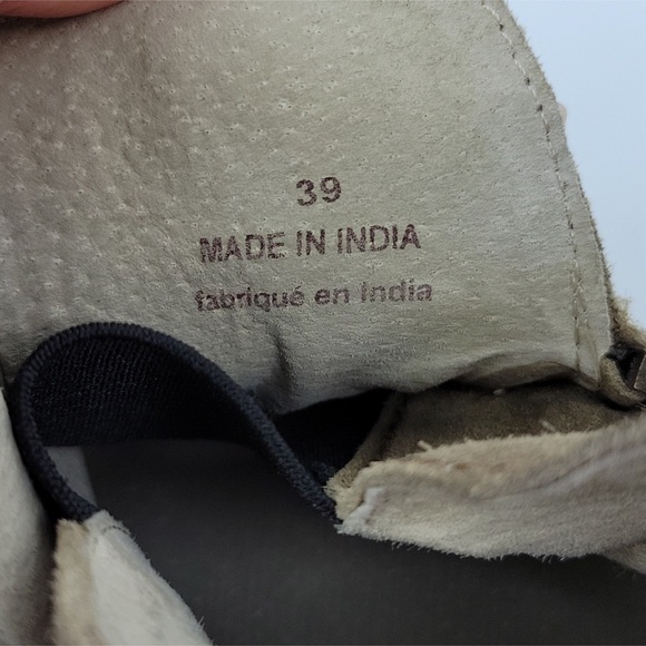 Free People Leather Slip On Booties Sz 39 - Picture 6 of 8